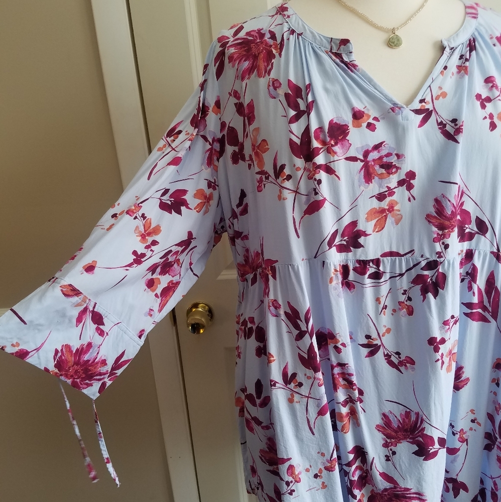 Plus size maternity blouse
